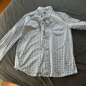 Sonoma Blue and White Plaid Men's Shirt